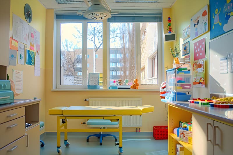 Pediatric clinic examination room